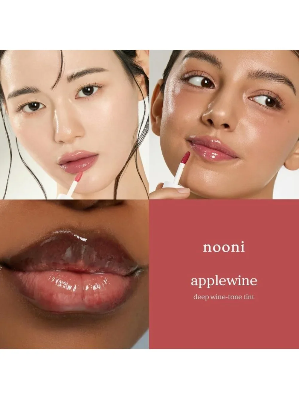 Plumping & Hydrating Tinted Lip Oil - Applewine | 24HR Moisturizing Gloss